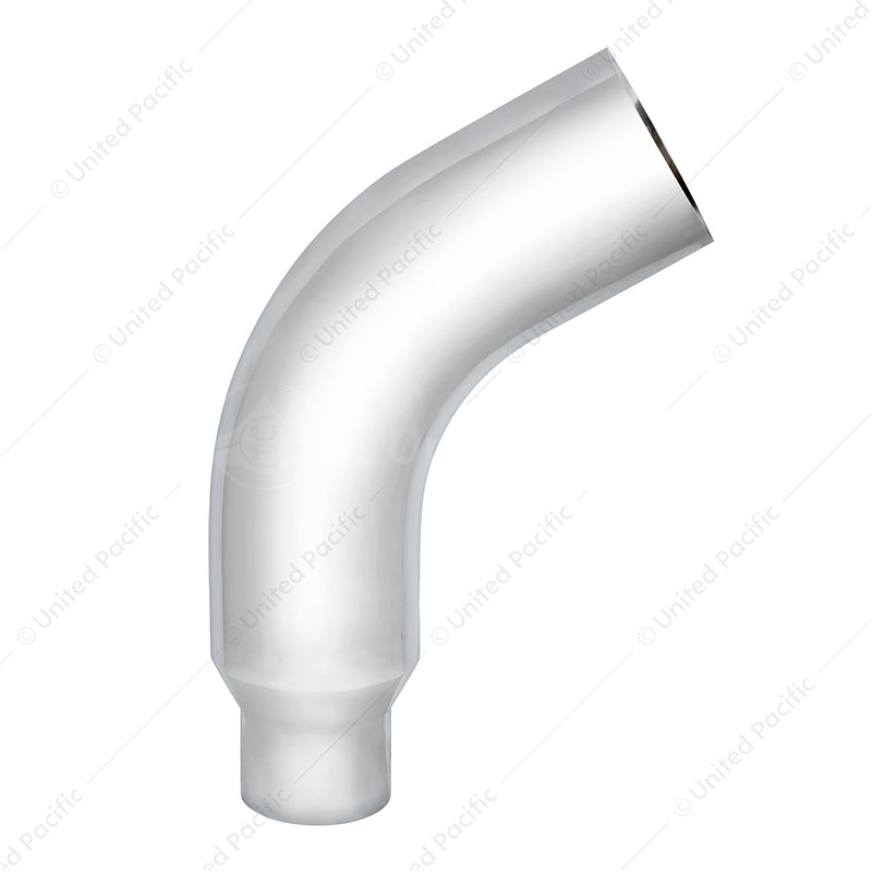 United Pacific Chrome 58 Degree Angled Exhaust Elbow For Peterbilt 379 - 8" OD To 5" OD PB379-E58-85