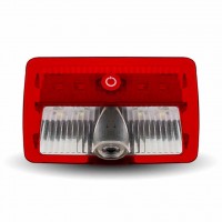Trux Accessories LED Projector 6-color Interior Door Logo Light with Oval USA Flag Image - Driver