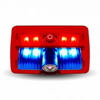 Trux Accessories LED Projector 6-color Interior Door Logo Light with Oval USA Flag Image - Driver