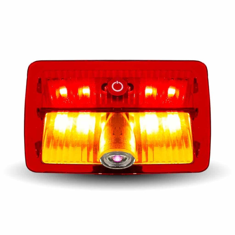 Trux Accessories LED Projector 6-color Interior Door Logo Light with Oval USA Flag Image - Passenger