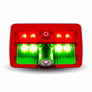 Trux Accessories LED Projector 6-color Interior Door Logo Light with Oval USA Flag Image - Passenger
