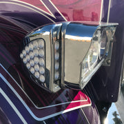 Trux Accessories Peterbilt Side Headlight Triangle Dual Revolution Amber/Blue LED (24 Diodes)
