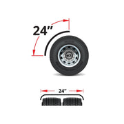 Trux Accessories 24" Economy Quarter Fender Post Mount Kit 18 Ga.