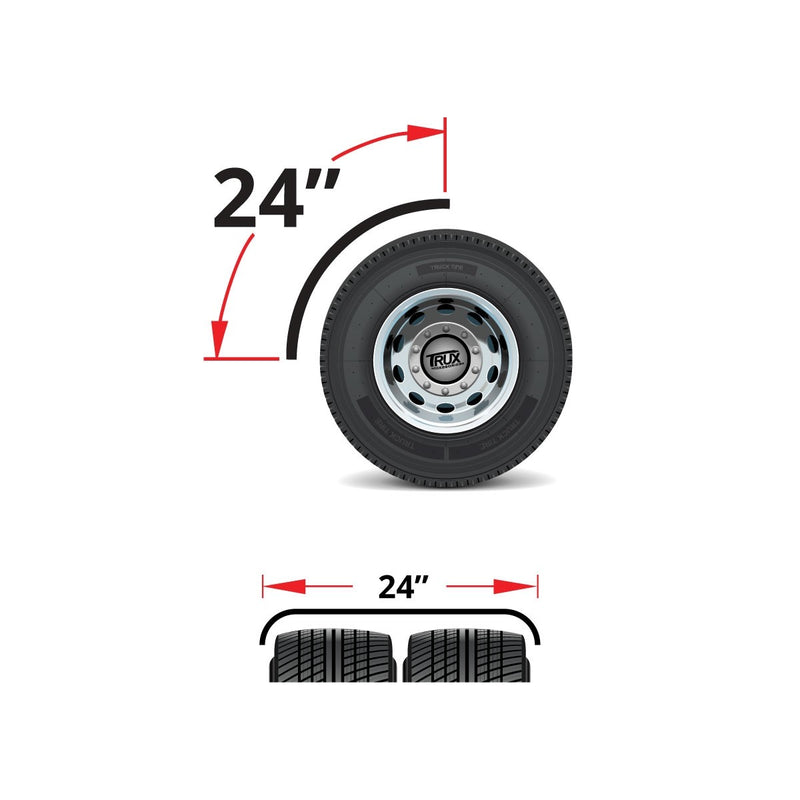 Trux Accessories 24" Economy Quarter Fender Post Mount Kit 18 Ga.