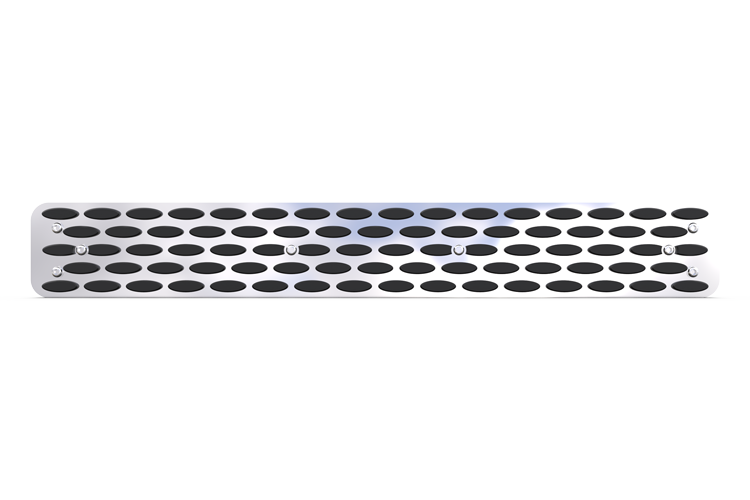 Black Legacy Oval Step Plate - 28" X4" (Pair 12900-100