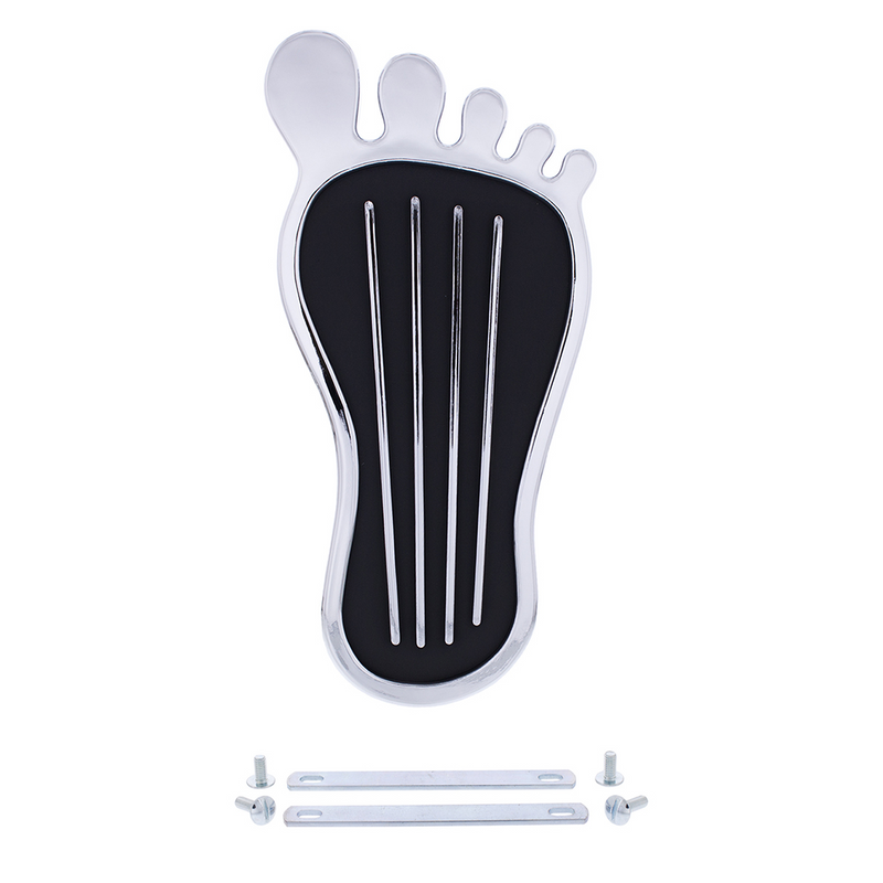 United Pacific Chrome Barefoot Shape Gas Pedal Cover S1020