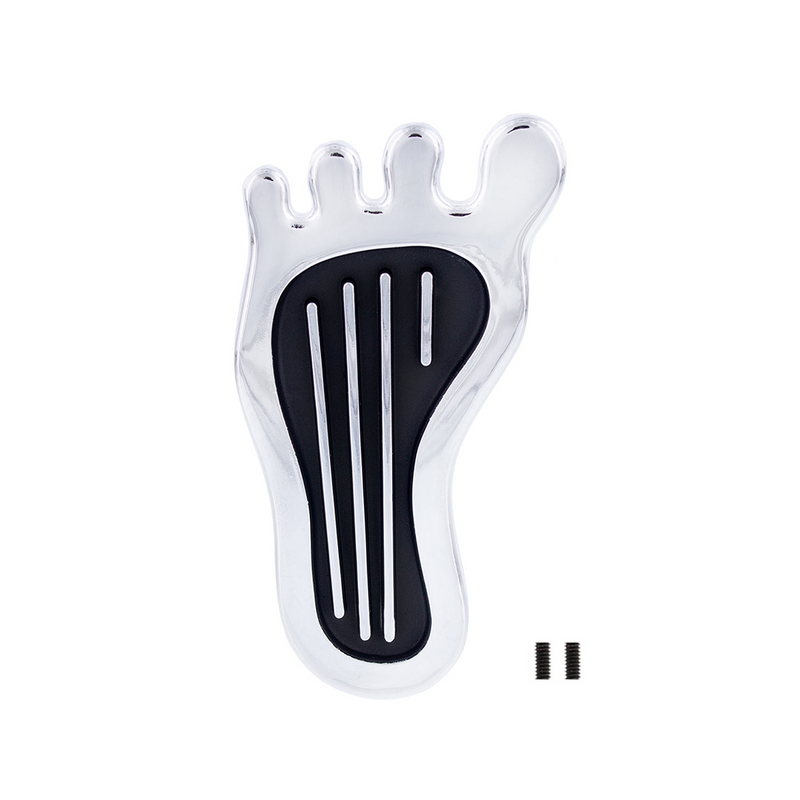 United Pacific Chrome Barefoot Shape Dimmer Switch Cover S1021