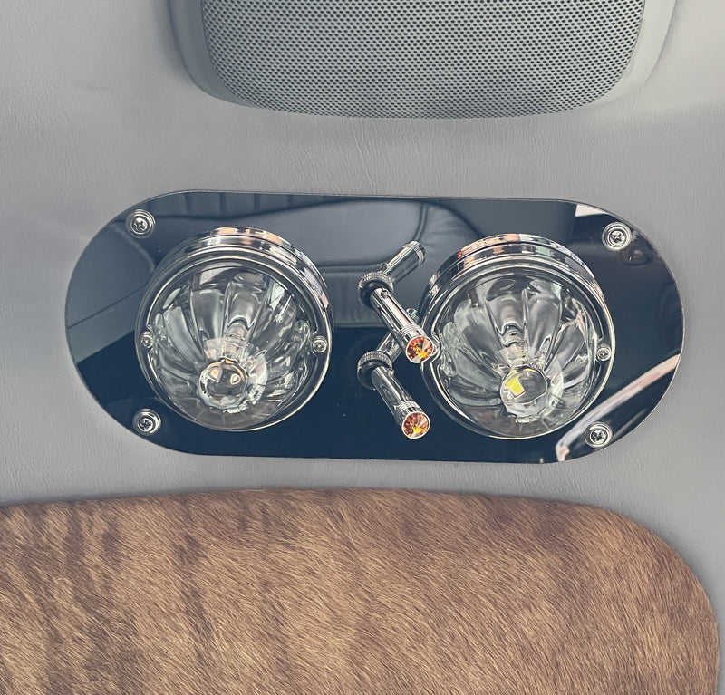JML Kustoms Cab Light Panel with (2) Watermelon Holes and (2) Switch Holes