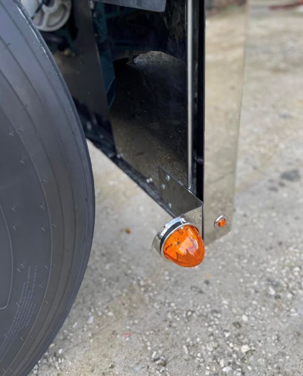 JML Kustoms Stainless Steel Bumper Bracket for (1) Watermelon Light