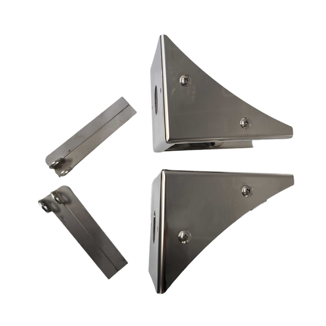 JML Kustoms Stainless Peterbilt Fuel Tank Bracket with (1) Watermelon Light (Pair)