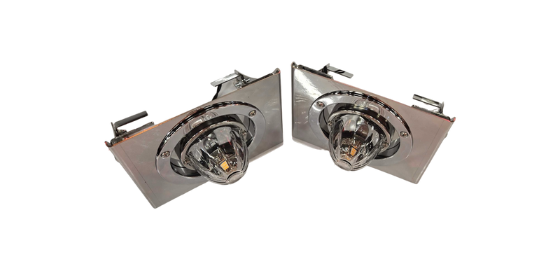 JML Kustoms Stainless Fuel Tank Bracket with (1) Watermelon Hole (Pair)