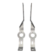 JML Kustoms Peterbilt Bumper Brace with One (1) Watermelon Light Hole (Pair)