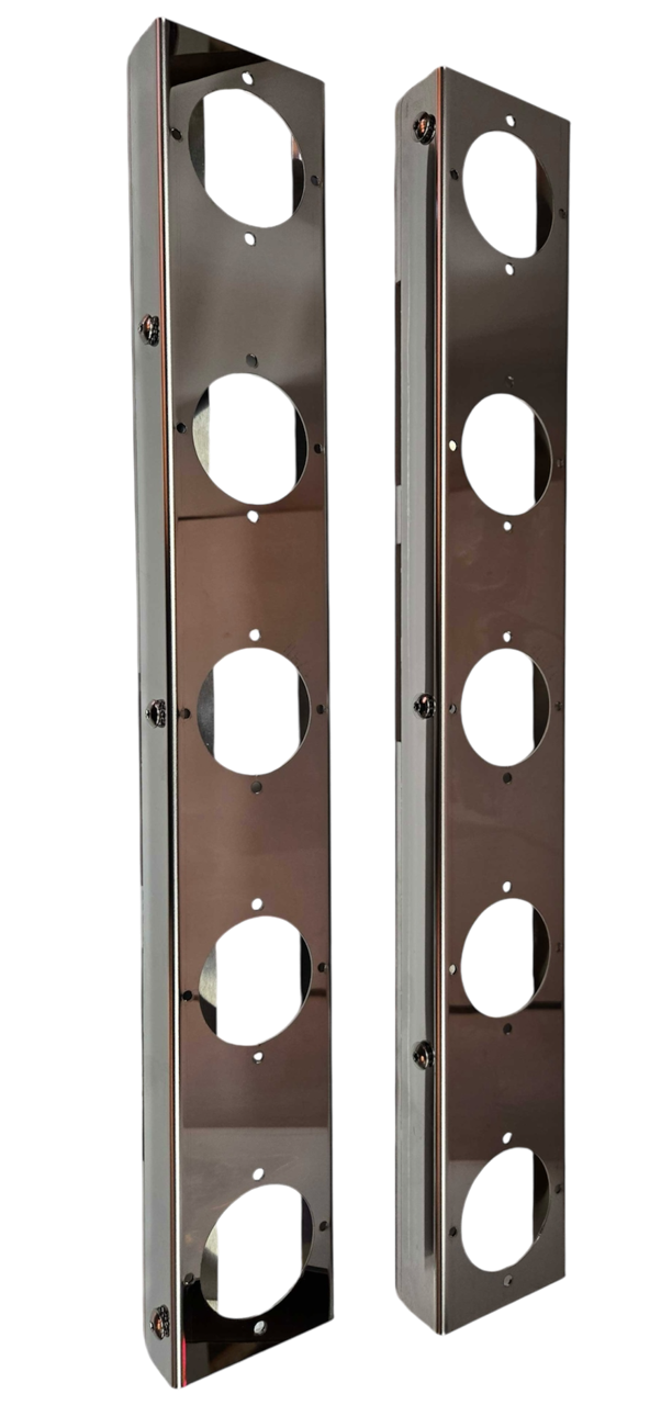 JML Kustoms Peterbilt 589 Strap Mount Rear Air Cleaner Watermelon Light Bracket (5 Hole)