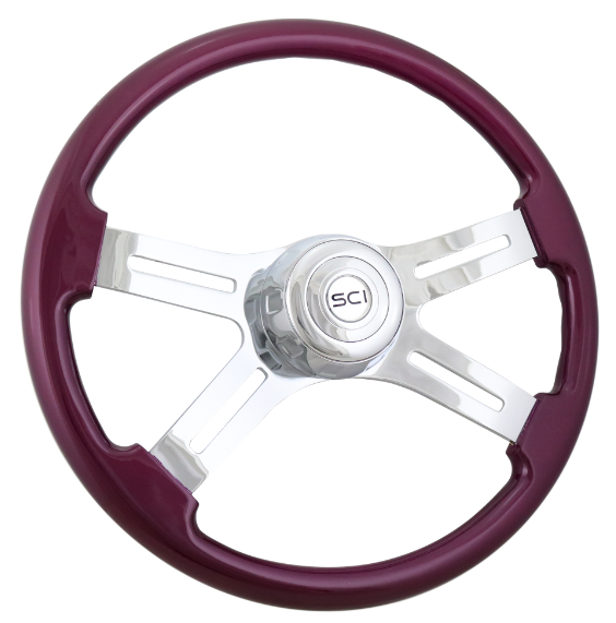 Steering Creations Classic Purple Steering Wheel - 18"
