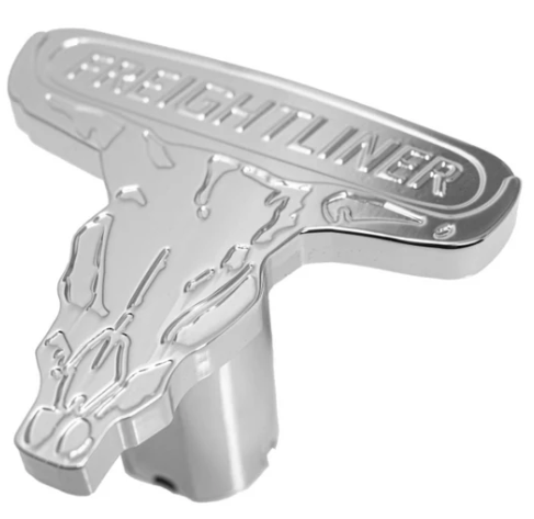 Custom Knobs Chrome Freightliner Bull Logo Air Brake Knob