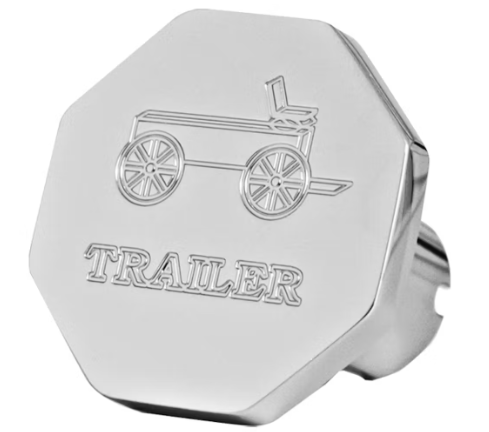 Custom Knobs Chrome Octagon Air Brake Knob Trailer