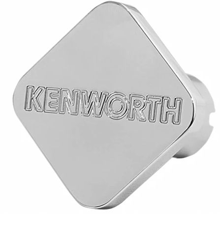 Custom Knobs Chrome Square Shaped Air Brake Knob - Kenworth