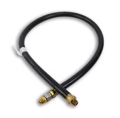 Fleet Pride 48" Rubber Swivel Air Brake Hose Assembly - 1/2" ID