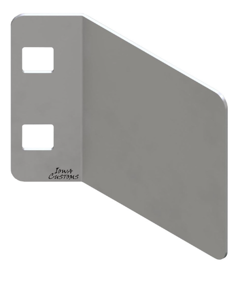 Iowa Customs Universal Mount IFTA Permit Holder - Lower Exhaust Bracket