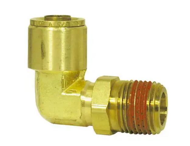 Imperial Supplies 1/4" X 1/8" Brass 90* Swivel Male Connector PTC