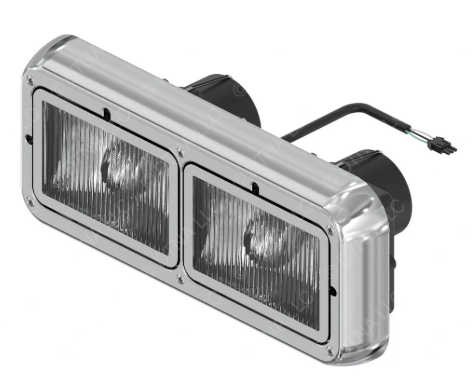 Freightliner Flat Headlamp and Bezel - LH