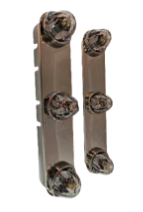 JML Kustoms Front Peterbilt 15" Air Cleaner Bracket with Radius Ends and (2) Watermelon Holes