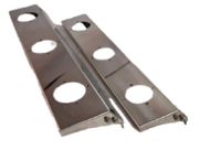 JML Kustoms Peterbilt 589 Strapless Style Front Air Cleaner Brackets with (3) Watermelon Holes