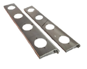 JML Kustoms Peterbilt 589 Strapless Style Front Air Cleaner Brackets with (4) Watermelon Holes