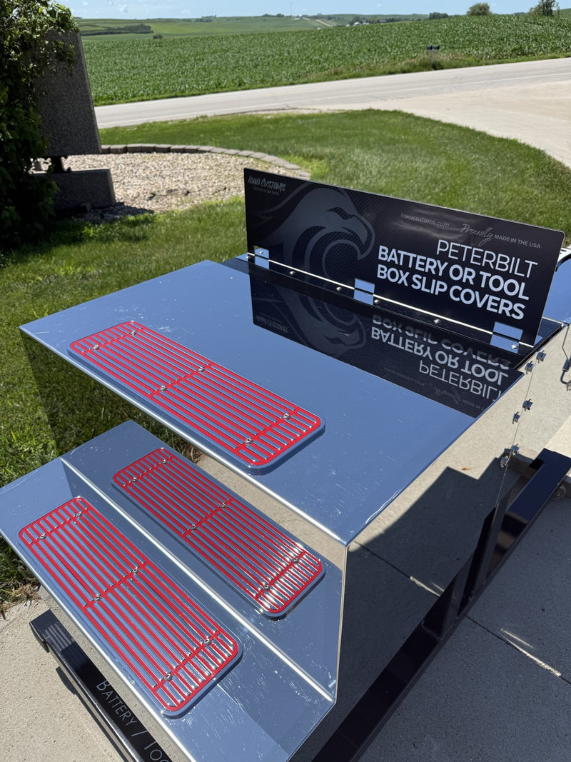 Iowa Customs Peterbilt Battery & Tool Box Slip Covers with Quick Latches IC173200