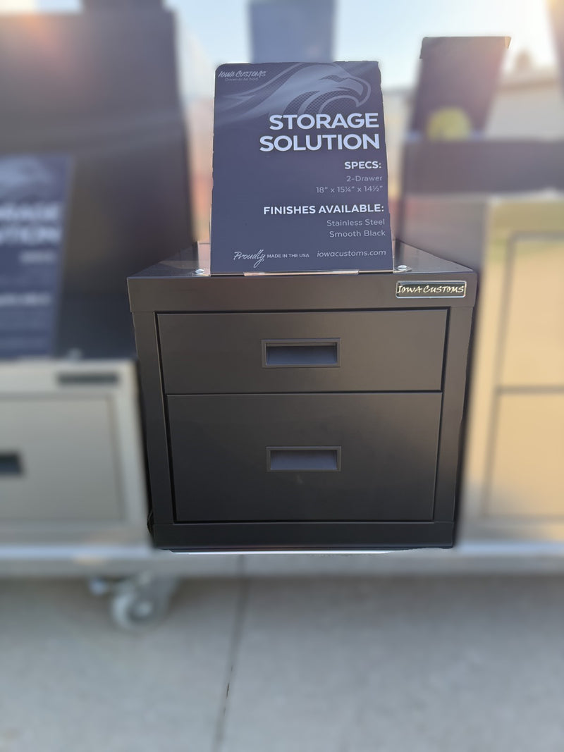 Iowa Customs 2 Drawer Storage Solution IC990002-15