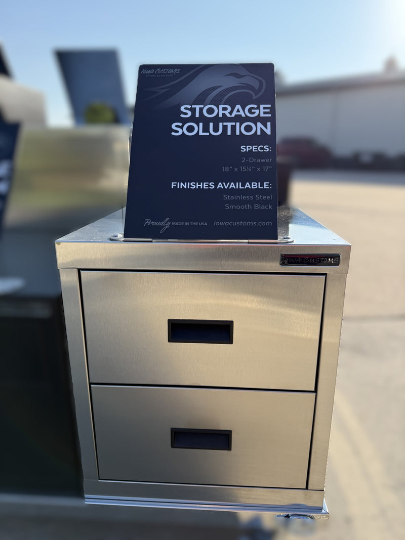 Iowa Customs 2 Drawer Storage Solution IC990002-15