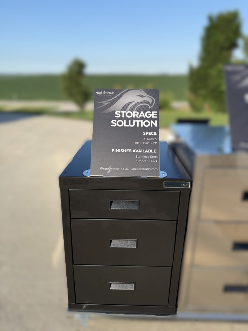 Iowa Customs 3 Drawer Storage Solution IC990011