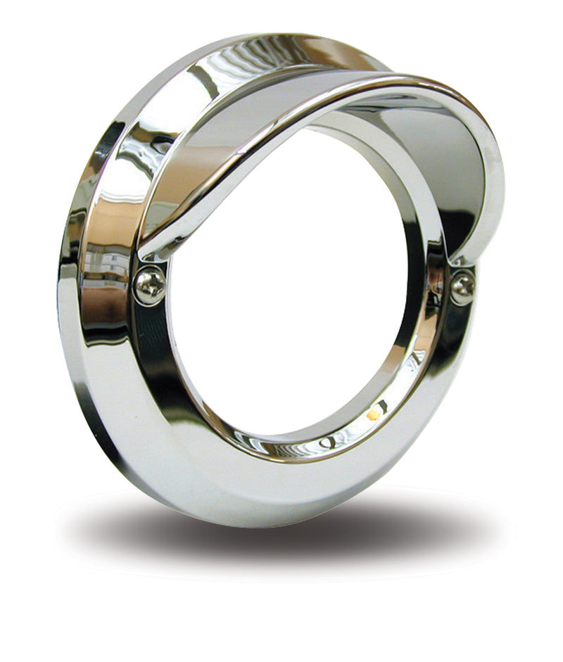 Trux 2 inch Chrome Plastic Screw-On Bezel TBEZ-2CH