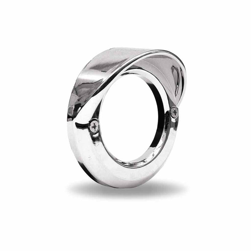 Trux Accessories Bezel 2" Chrome Plastic Visor TBEZ-2CH2