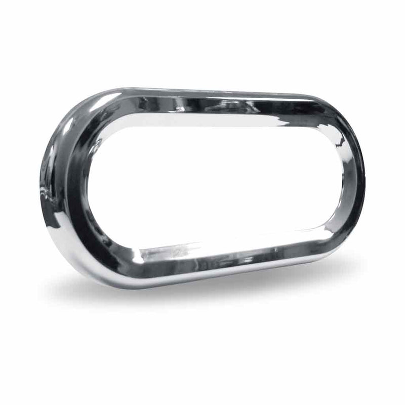TRUX Oval Chrome Plastic Bezel TBEZ-OBCH4