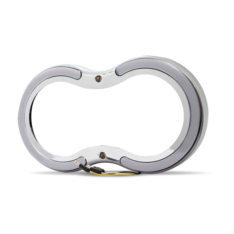 Replacement Bezel For Retro Series LED Headlight Assemblies – Chrome ABS Plastic