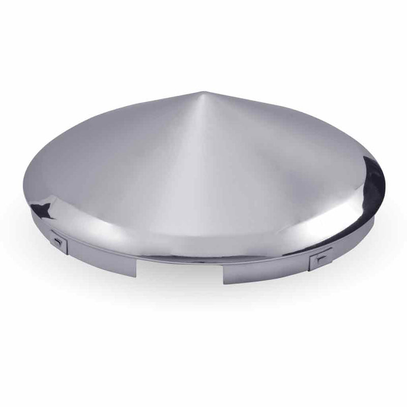 Trux Accessories Chrome Metal Pointed Front Hubcap with 5 Notches THUB-5NP