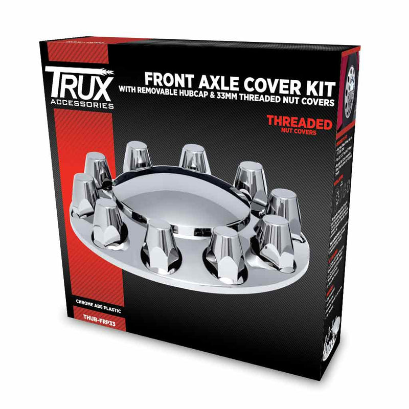Trux Accessories Chrome/Plastic ABS Front Hub Cover THUB-FRP33