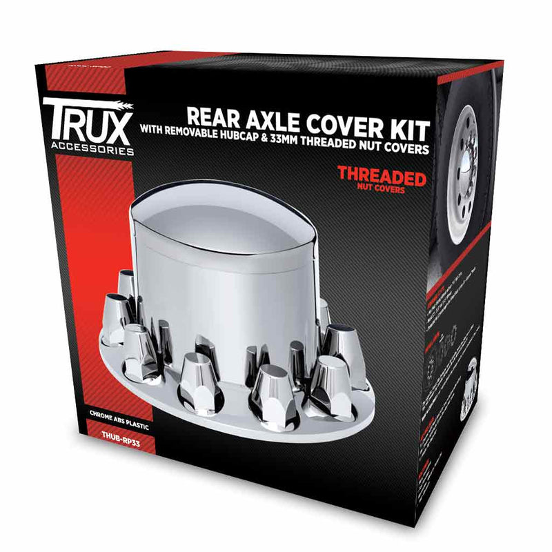 Trux Accessories Chrome/Plastic ABS Rear HubCover THUB-RP33
