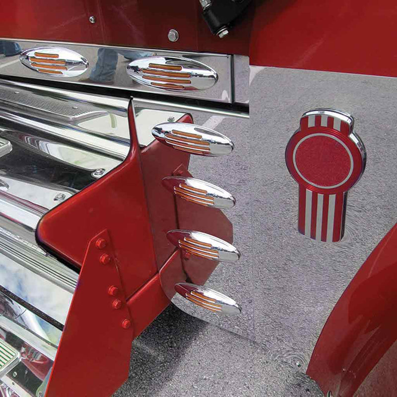 KW. W900L Hood/Battery Box Filler Panels (1997-2010) – 8 X Slotted Holes