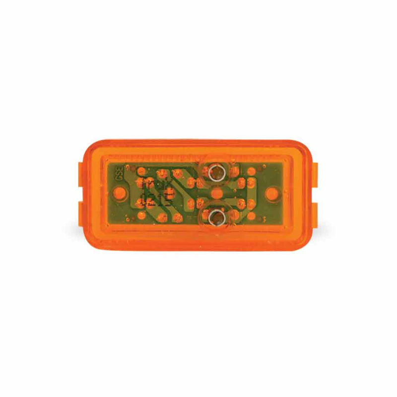 Trux Accessories 1" x 2" Amber Rectangular LED Marker Light - (6 Diodes)