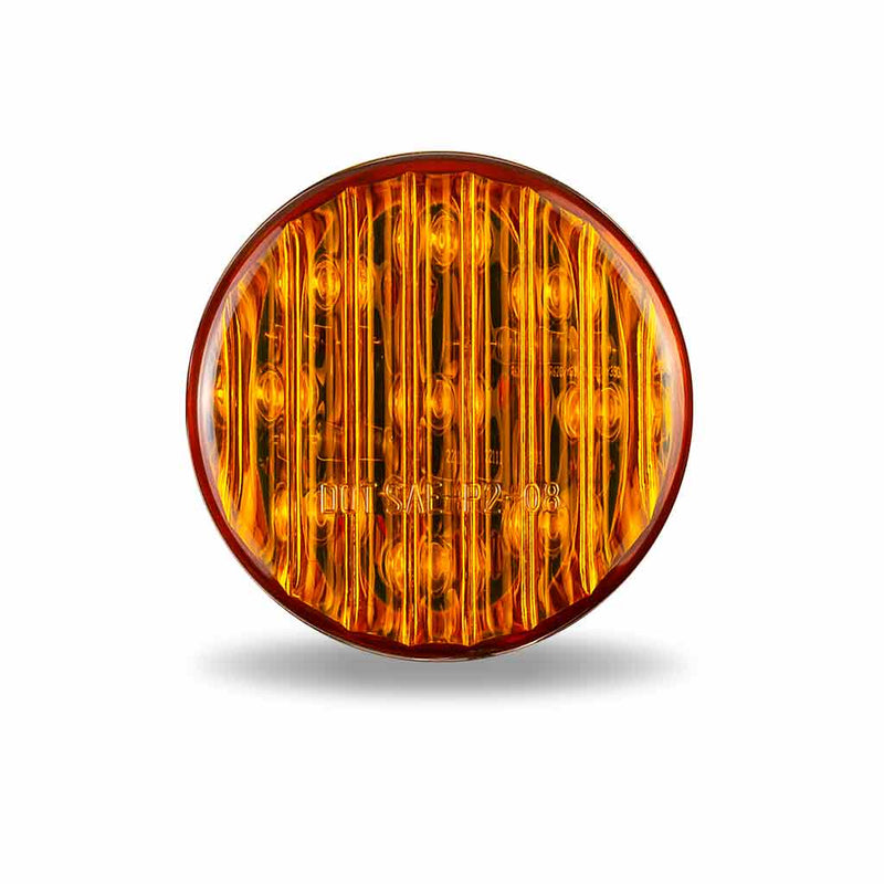 Trux Accessories 2" Amber Ribbed LED Marker Light TLED-2A