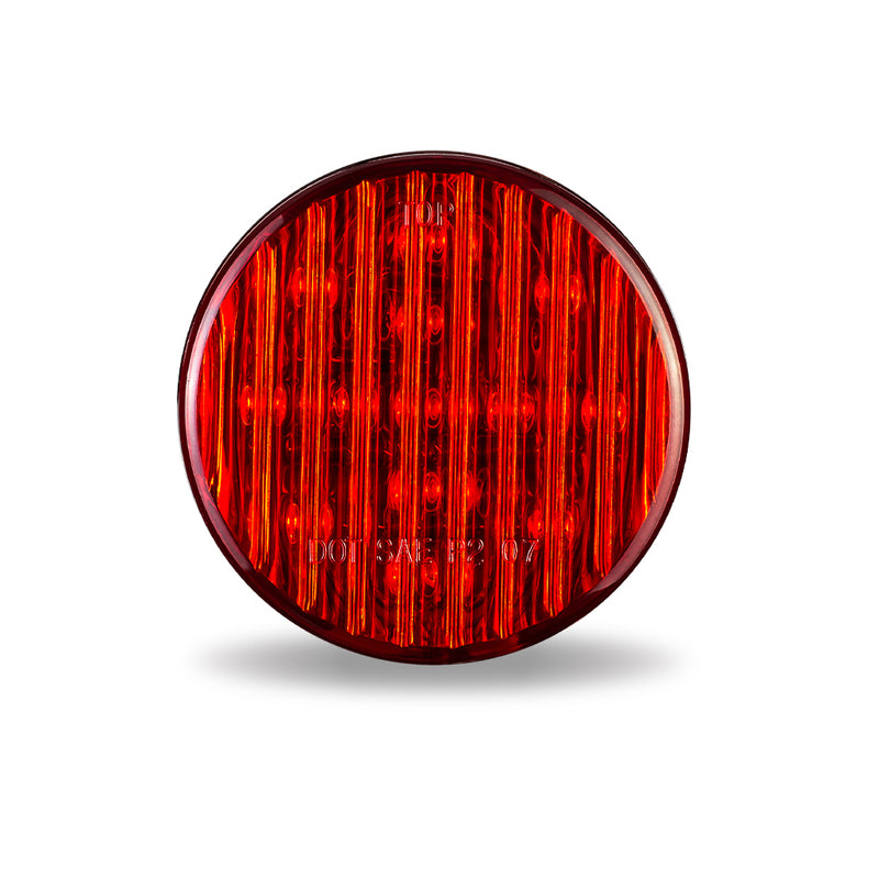 TRUX 2.5" Red Ribbed LED Marker Light TLED-2HR