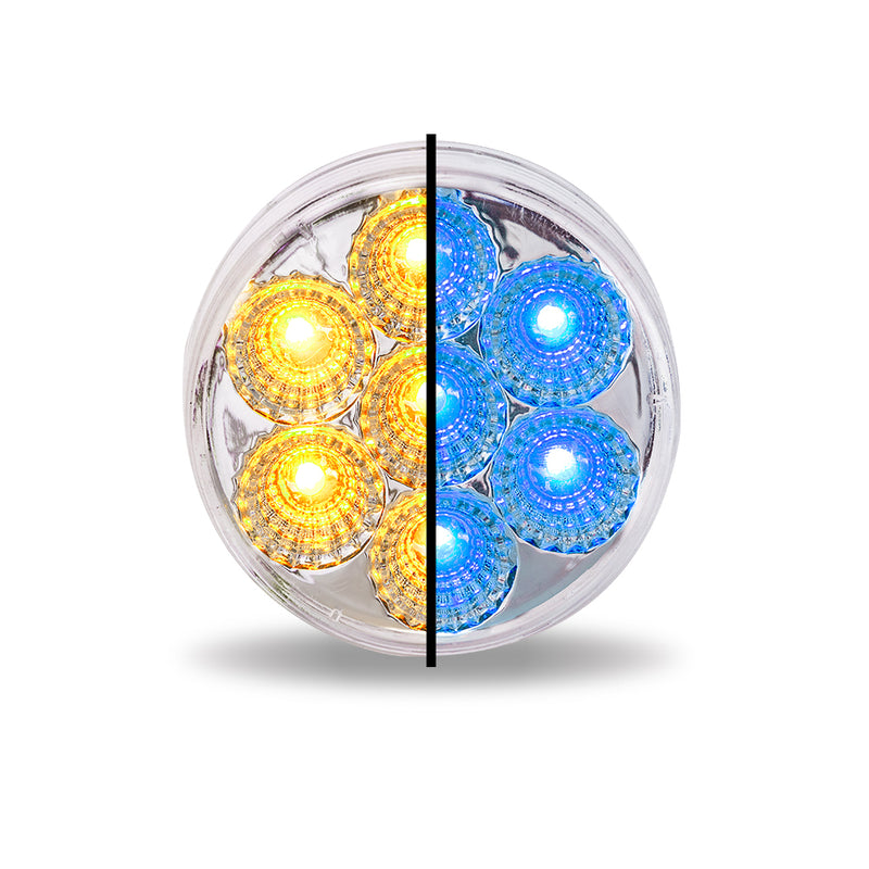 Trux Accessories 2.5" Dual Revolution Amber/Blue LED (7 Diodes) TLED-2HXAB