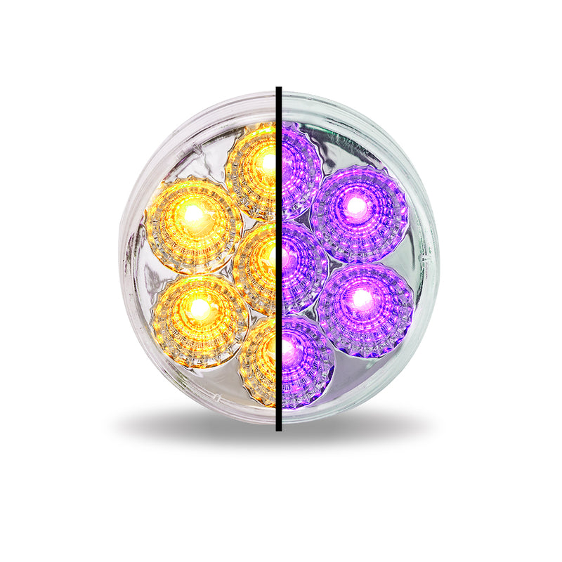 TRUX 2.5" Dual Revolution Amber/Purple LED (7 Diodes) TLED-2HXAP