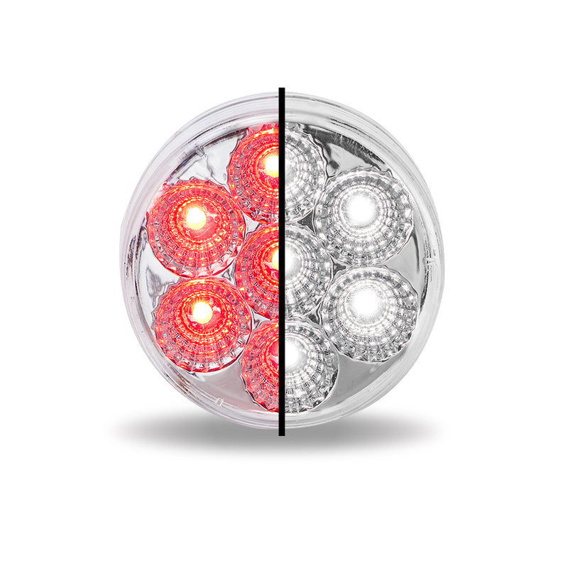 Trux Accessories 2.5" Dual Revolution Red/White LED (7 Diodes) TLED-2HXRW