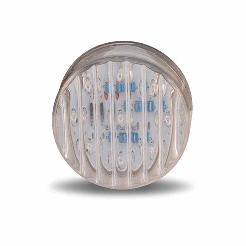 Trux Accessories 2" Round LED Marker Light Clear Amber (9 Diodes) TLED-2TA