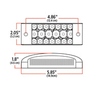 2"x 6" Rectangular LED Light (20 Diodes)