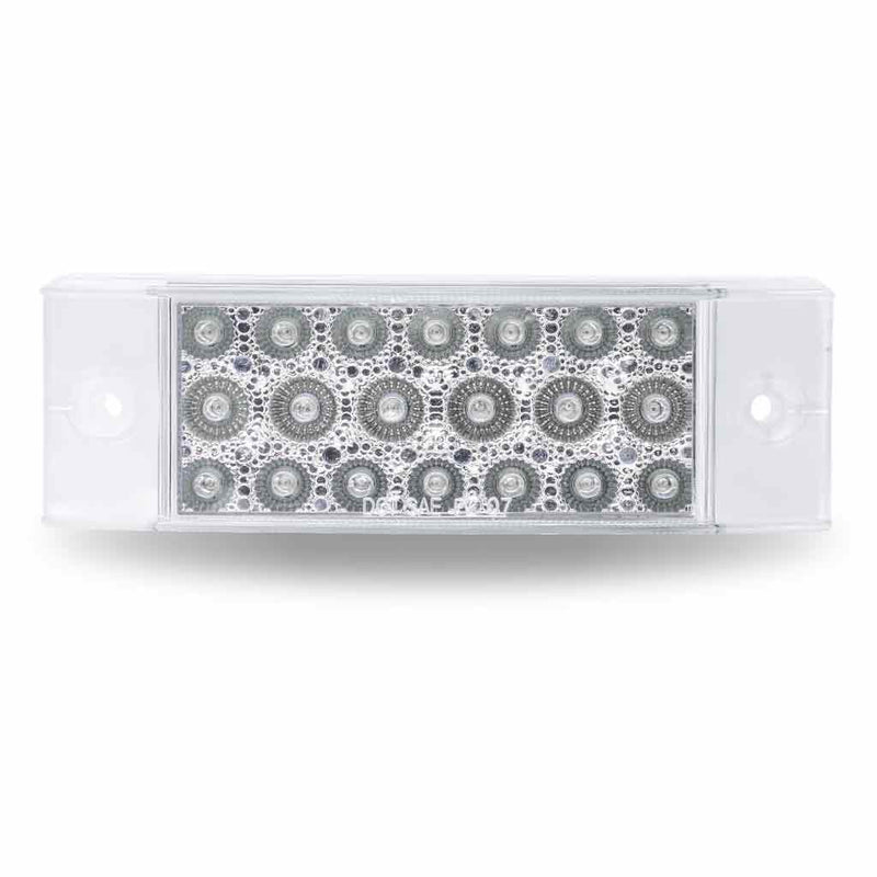 Trux Accessories 2in x 6in Clear Amber LED Trailer Light Marker TLED-2X6CA
