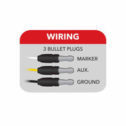 Trux Accessories 2" x 6" Red Marker Rectangular LED Light - (10 Diodes)